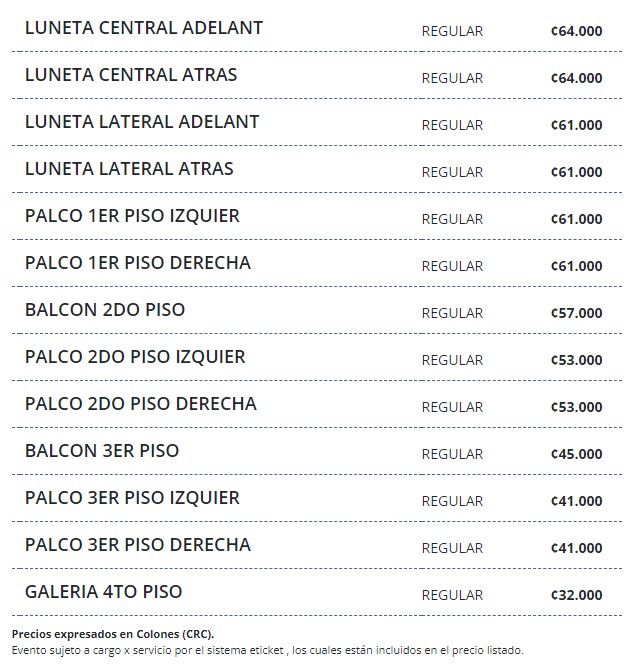 precios entradas vanesa martin